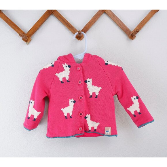 John Lewis Pink Llama Baby Girl Sweater, size 6-9 months - Picture 4 of 12